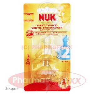 NUK First Choice Ventilsauger Latex Gr.2 L, 2 Stk