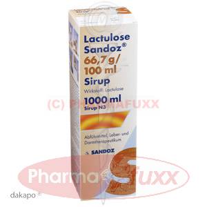 LACTULOSE SANDOZ 66,7 g/100 ml Sirup, 1000 ml
