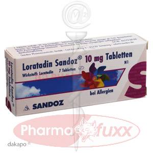 LORATADIN Sandoz 10 mg Tabl., 7 Stk