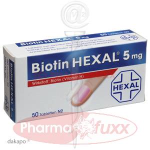 BIOTIN HEXAL 5 mg Tabl., 50 Stk