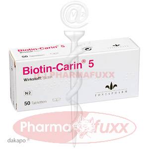 BIOTIN CARIN 5 mg lactosefrei Tabl., 50 Stk