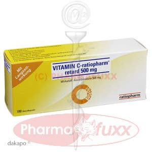 VITAMIN C ratiopharm retard 500 mg Kapseln, 100 Stk