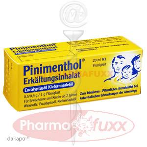 PINIMENTHOL Erkaelt.Inhalat Euc/Kief Tropfen, 20 ml