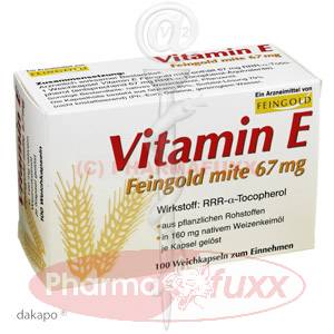 VITAMIN E Feingold mite 67 mg Kapseln, 100 Stk