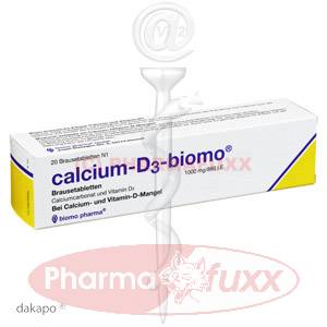 CALCIUM D3 biomo Brausetabletten, 20 Stk